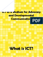 ICT As A Medium For Advocacy and Developmental Communication