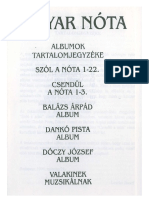 Magyar Nóta - Jegyzék PDF