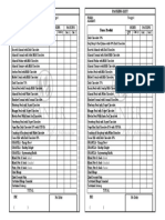 Packing List JUNE 2019