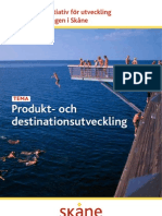 Strategiska initiativ för utveckling av besöksnäringen i Skåne