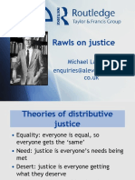 Rawls On Justice: Michael Lacewing Enquiries@alevelphilosophy. Co - Uk