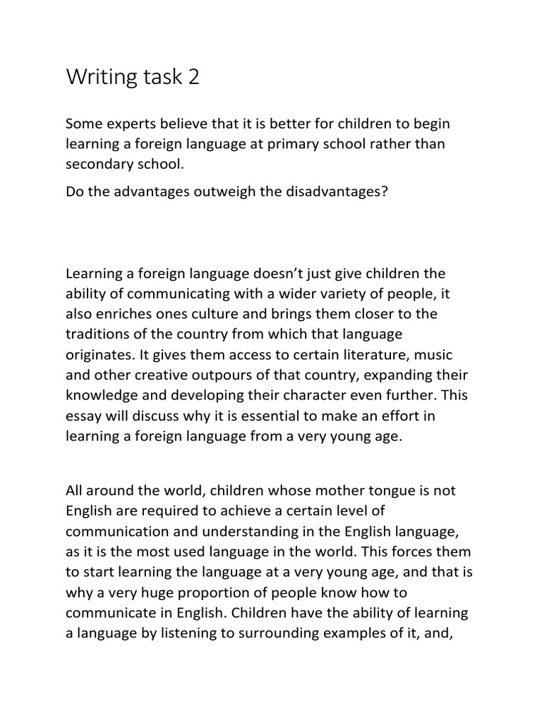 Writing Task 2 | PDF | Wellness