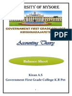 University of Mysore: Accounting Theory