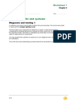 Vehicle Lighting Diagnosis Worksheet