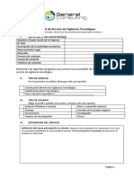 Formato de Solicitud de Servicio Vigilancia Tecnológica 2018