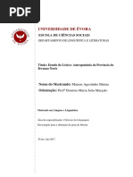 Mestrado - Línguas e Linguística - Ciências Da Linguagem - Mateus Agostinho Matias - Estudo Do Léxico...