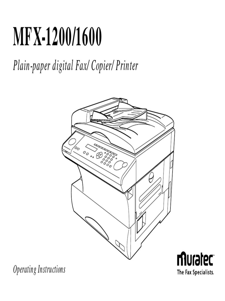Muretex mfx1200 | PDF | Ac Power Plugs And Sockets | Fax