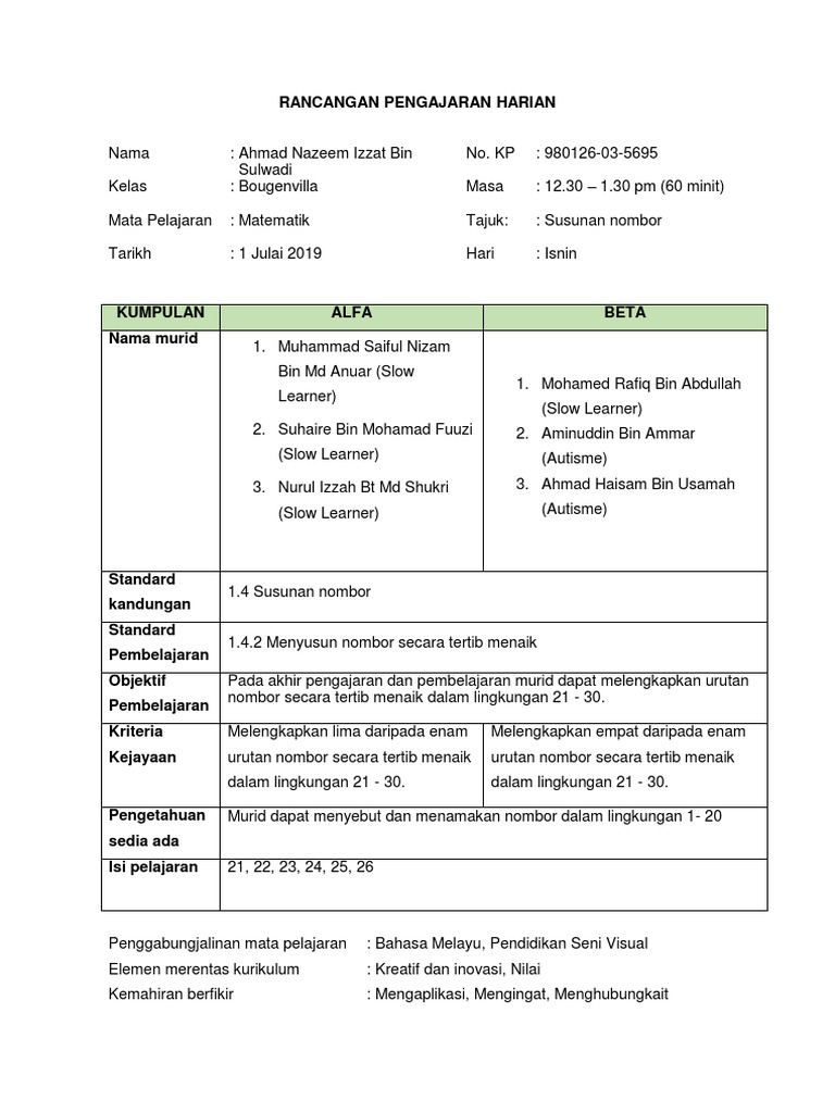 Mt Isnin 1 7 2019 Pdf