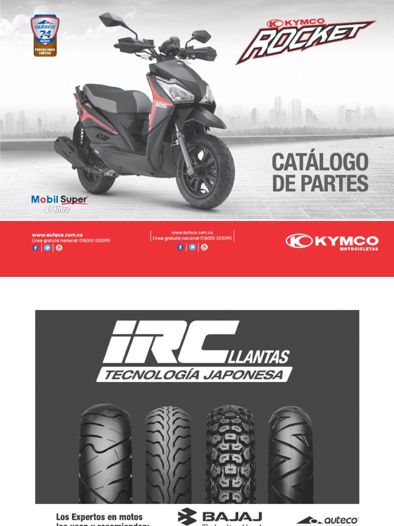 Manual Kymco Rocket | PDF | Motor de combustión interna | Avion a reacción