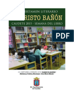 XIX Certamen Literario "Evaristo Bañón"  Caudete 2015