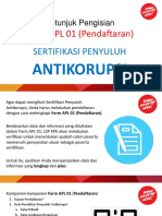 Petunjuk Pengisian APL 01