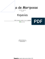 Granja de Mariposas - Especies