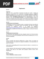 Concurso Interno de Leitura_Regulamento 2010