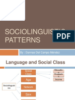 Sociolinguistic Patterns: By: Dannae Del Campo Méndez