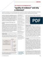 Grade: What Is "Quality of Evidence" and Why Is It Important To Clinicians?
