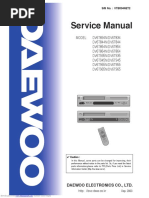 SERVICE MANUAL DAEWOO dv6t834n PDF