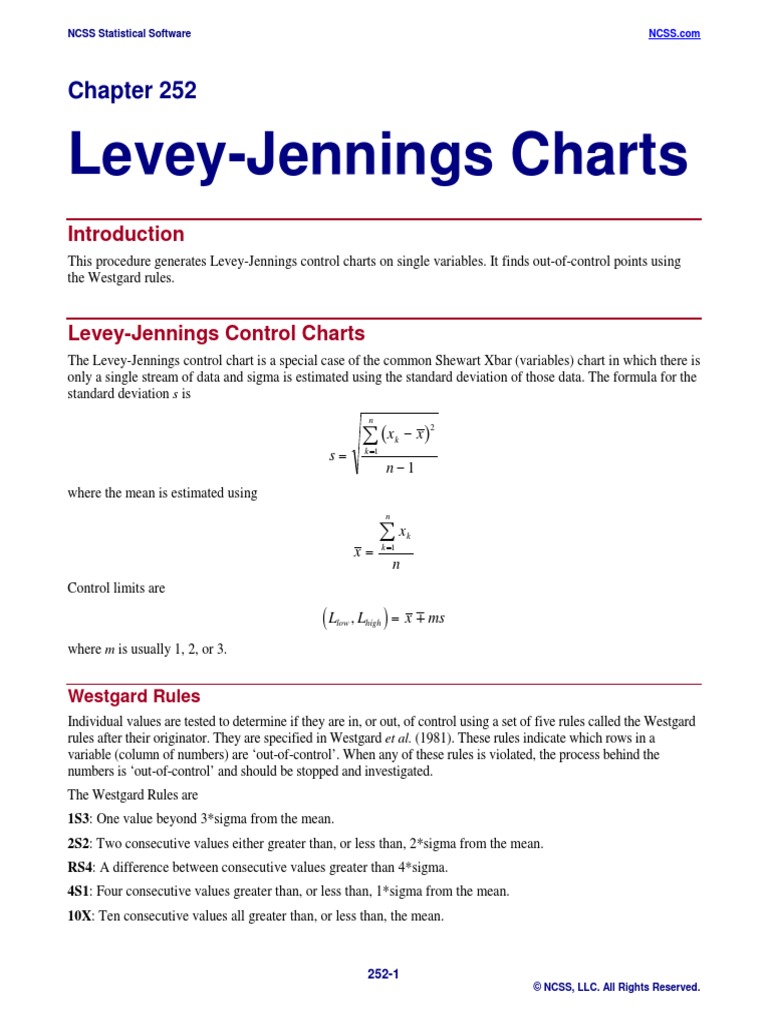 Levey Jennings Chart Excel 2010