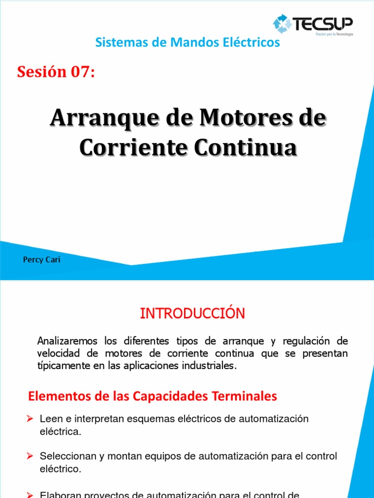 Arranque de Motores de Corriente Continua | PDF | Motor eléctrico ...