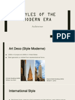 Styles of The Modern Era