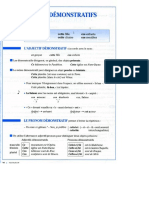 Les Adjectifs Démonstratifs