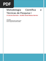 Lista de exercícios