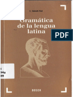 Eduardo Valenti Fiol - Gramática de La Lengua Latina - Bosch, Casa Editorial (1999)