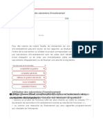 Subvention D'investissement