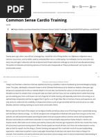 Common Sense Cardio Training by Nick Mitchell - UP Fitness