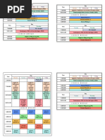 1st Sem Schedule