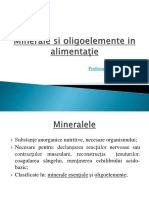 Minerale Si Oligoelemente in Alimentatie