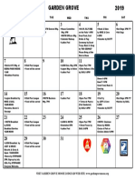 Calendar July 2019 PDF