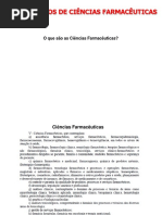 Ciências Farmacêuticas - 1o. semestre 2019