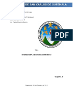 Interes Simple e Interes Compuesto