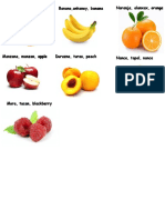 Frutas y Verduras en Kiche Espanol Ingles