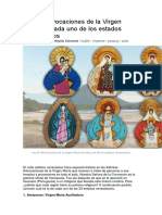 Las 23 Advocaciones de La Virgen María de Cada Uno de Los Estados Venezolanos