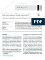 Pyrolysis of MSWI Fly Ash and Sewage Sludge Mixture for Co-Disposal