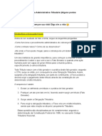 Resumo de Processo Administrativo Tributário