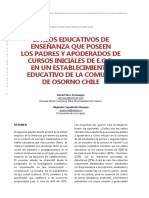 Estilos educativos de los padres y su influencia en los estudiantes iniciales