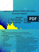 Laporan Praktikum Elektronika Dasar - Transistor Bipolar