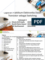Laporan Praktikum Elektronika Dasar - Transistor Sebagai Switching