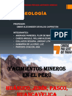 Yacimientos Mineros en El Peru