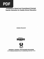 Competency Based and Commitment Oriented Teacher Education For Quality School Education - D-10149 PDF