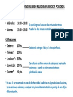 Politicas de Curso Flujo de Fluidos en Medios Porosos