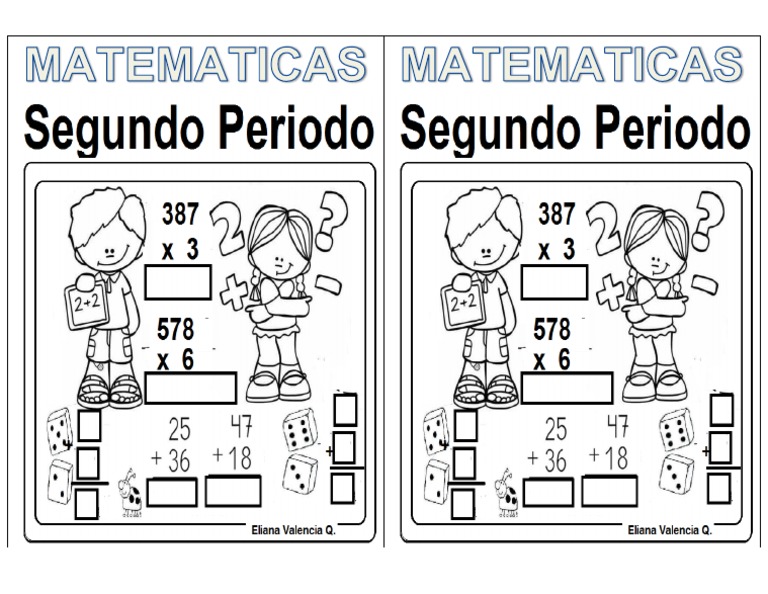 Portada Segundo Periodo Matematicas 20018 | PDF