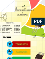 Karakteristik Transistor Dan Comman Base