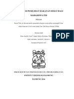 Makalah Preferensi Makanan Sehat Bagi Mahasiswa ITB - 040, 076, 111 PDF