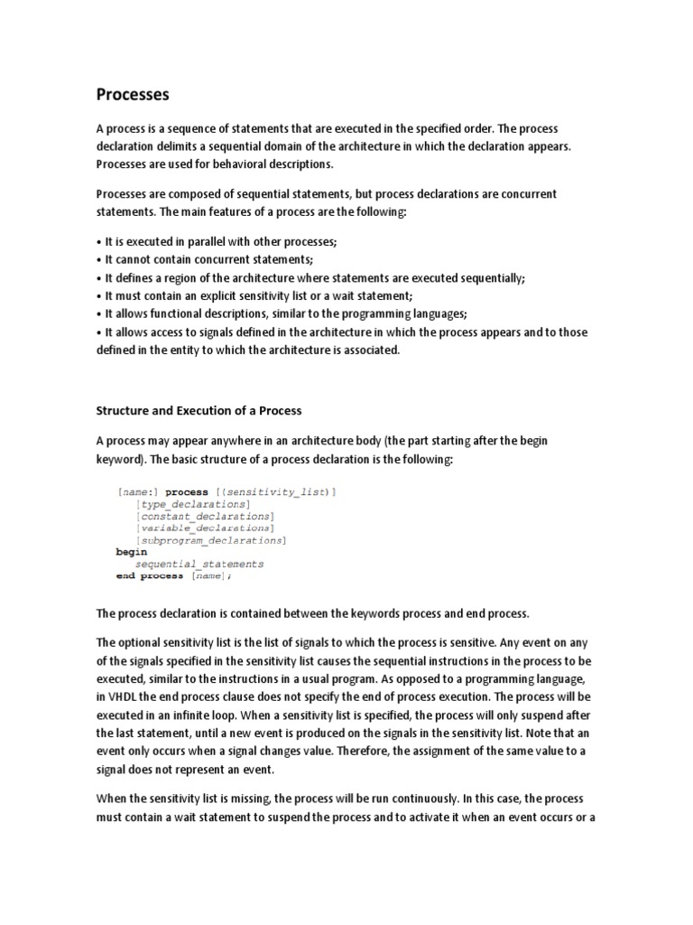 Processes: Structure and Execution of A Process | Descargar gratis PDF ...