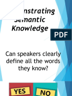 Demonstrating Semantic Knowledge Presentation