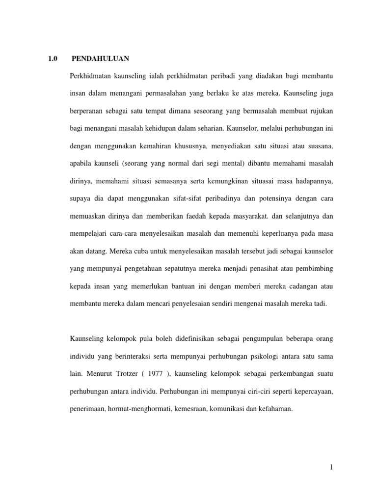 Kaunseling Kelompok Sekolah Pdf