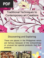 Traditional Techniques To Contemporary Art Creations